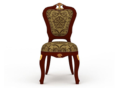 3d红木沙发椅子模型