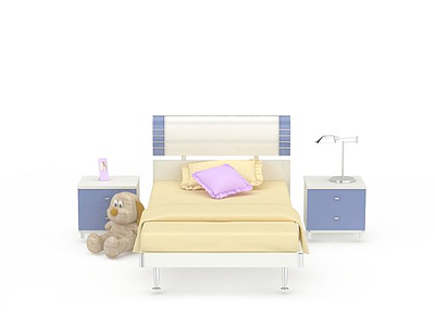 3d儿童床免费模型