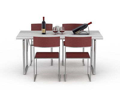3d客厅餐桌免费模型