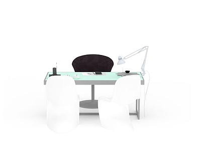 3d老板办公桌椅免费模型