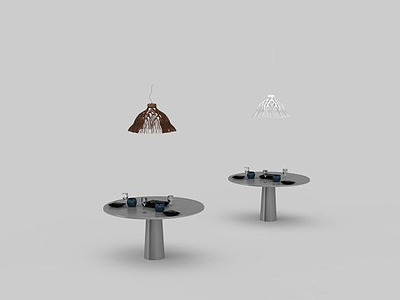 创意餐厅吊灯模型3d模型