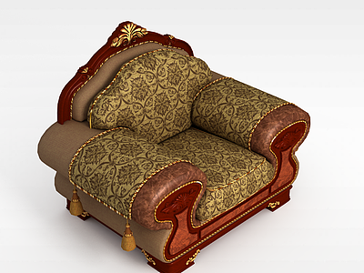 布艺沙发椅子模型3d模型