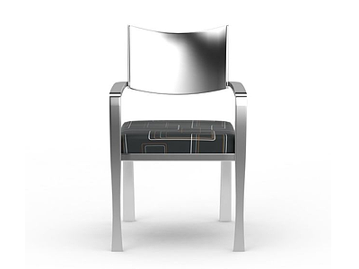 3d时尚金属餐椅模型