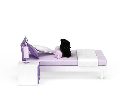可爱儿童床模型3d模型