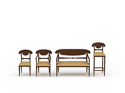 3d餐厅椅子免费模型