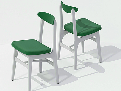 3d绿意休闲椅模型