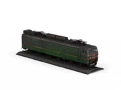 3d载货火车模型