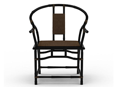 3d实木圈椅免费模型