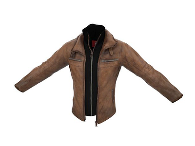 皮衣夹克模型3d模型