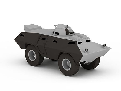 两栖装甲车模型3d模型