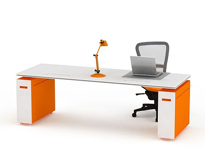 书房桌椅模型3d模型