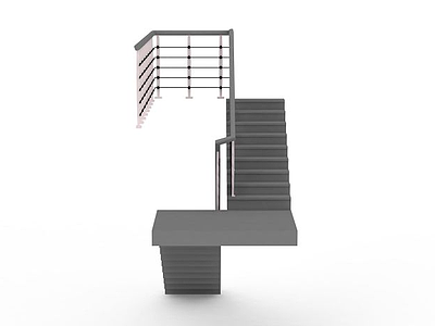 3d小区楼梯免费模型