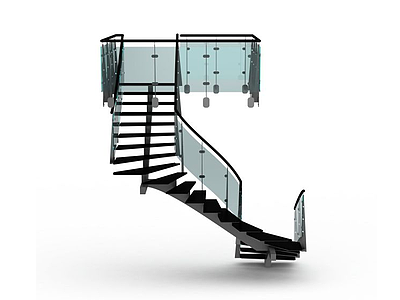 3d时尚楼梯免费模型