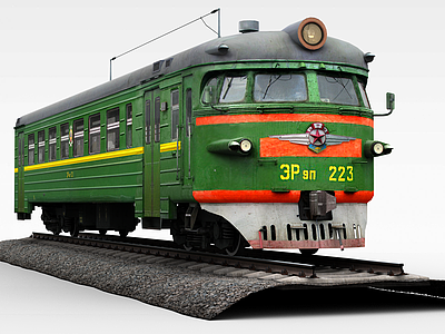 3d载客火车模型