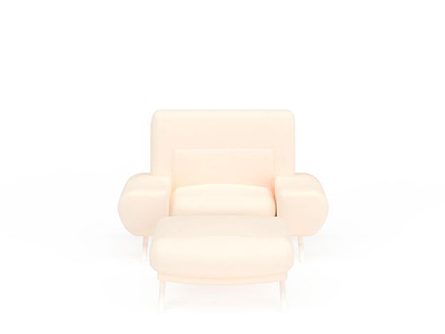 3d皮制沙发椅免费模型