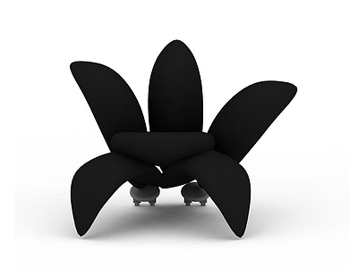 3d黑色创意沙发免费模型