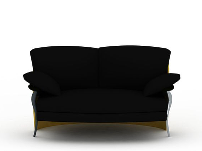 布艺双人沙发椅模型3d模型