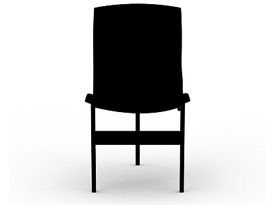 3d黑色创意椅子免费模型