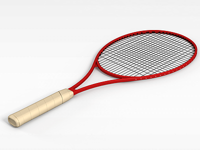 3d碳素网球拍模型