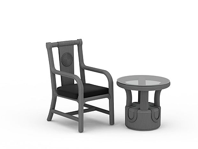 3d简约桌椅免费模型