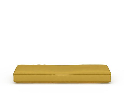 3d黄色沙发垫免费模型