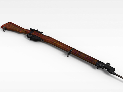 英式手枪模型3d模型