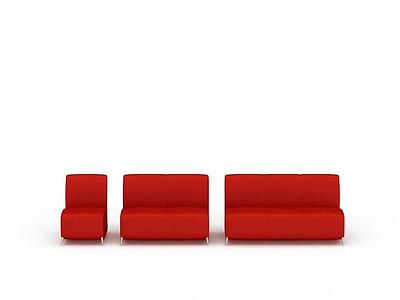 3d<font class='myIsRed'>红色沙发</font>免费模型