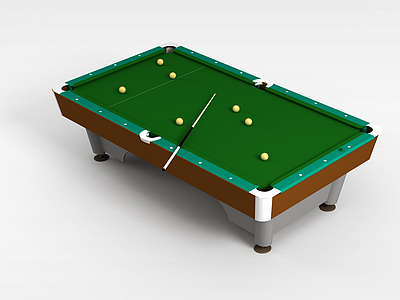 3d简约台球桌模型