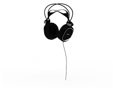 索尼包耳式耳机模型3d模型
