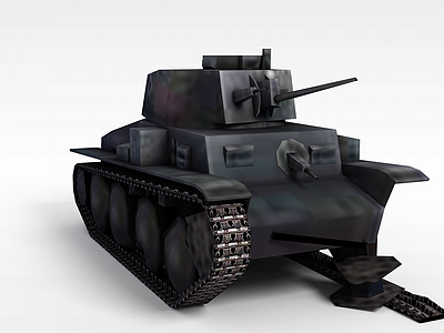 3d游戏素材坦克模型
