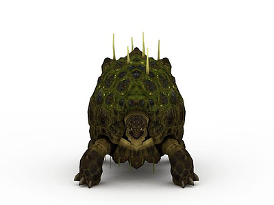 3d怪獸龜免費模型