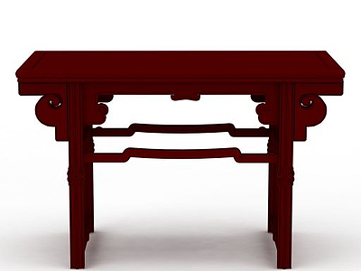 中式桌几模型3d模型