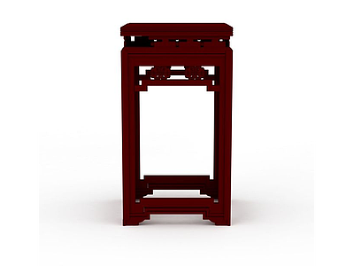 红木凳子模型3d模型