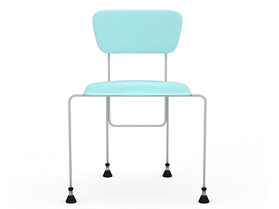 3d浅蓝色椅子模型