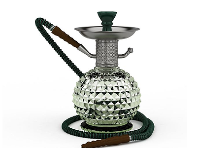 3d阿拉伯水烟壶免费模型