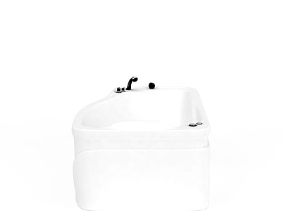 3d卫生间白色精品洗手池免费模型