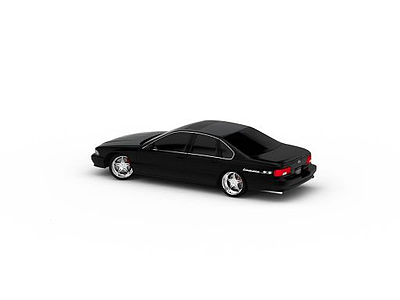 黑色汽车模型3d模型