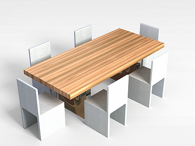 3d创意桌椅模型