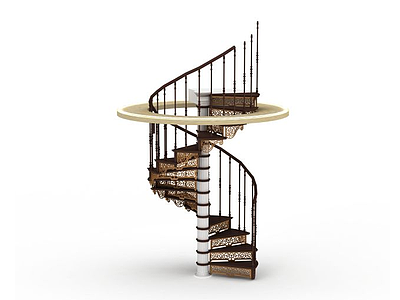 3d欧式楼梯免费模型