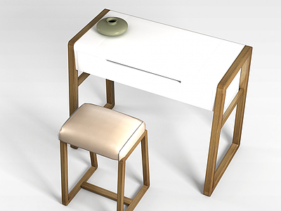 简约桌椅模型3d模型