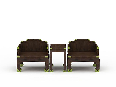 明清椅子模型3d模型