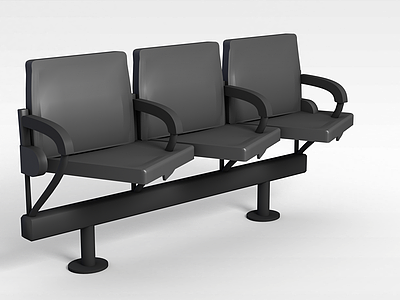 现代排椅模型3d模型