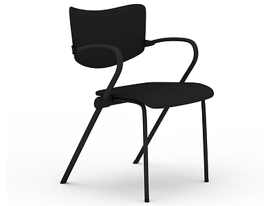 3d黑色椅子模型