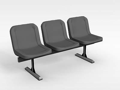 休闲排椅模型3d模型