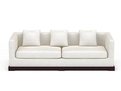 3d白色沙发免费模型