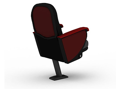 3d红色专用椅模型