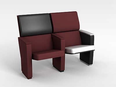 简约排椅模型3d模型