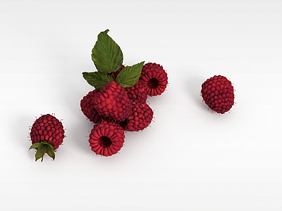 3d草莓模型