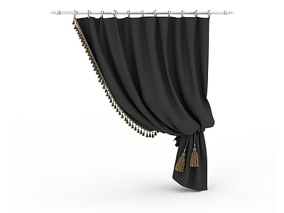 3d布艺窗帘免费模型