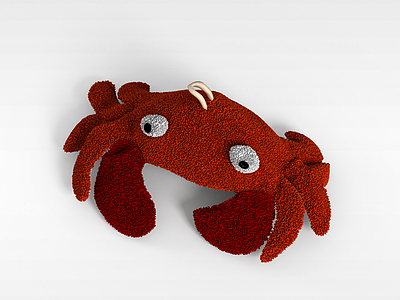 3d螃蟹玩具模型